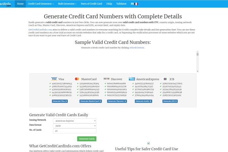 Get Credit Card Info