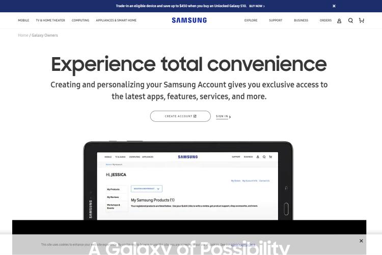 RegisterYour Samsung Device