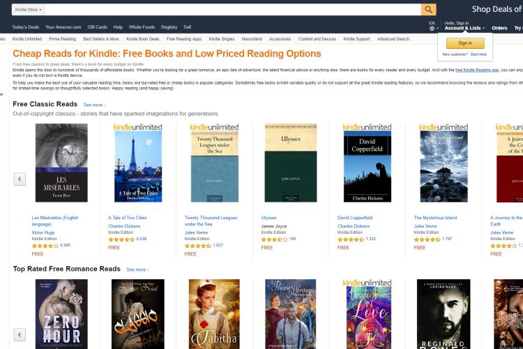 AmazonFree Kindle Books – SiteLink