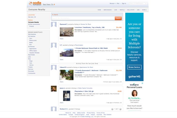Free Sites Like Craigslist For Free Classifieds - oodle