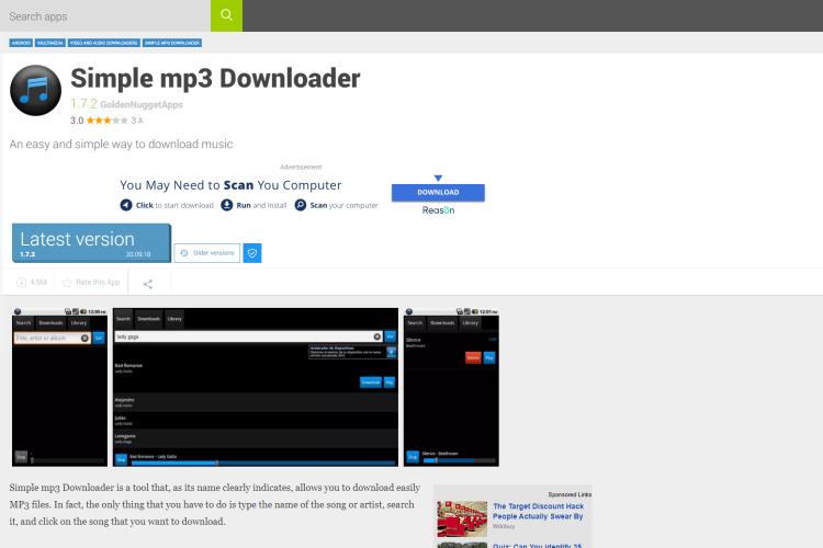 Simple MP3Downloader