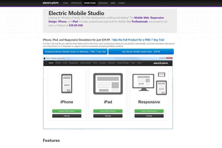 Electric Mobile Studio : iOS Emulator for PC