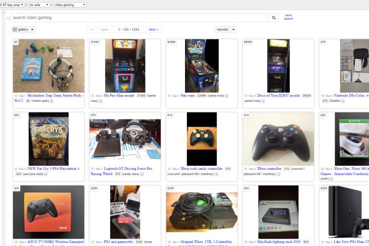 Craigslist Video Game Sale