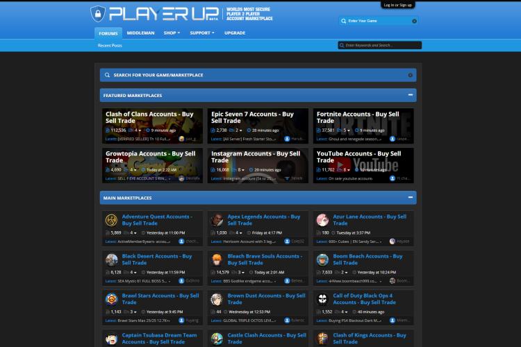 Sell Video Games Account on PlayerUp