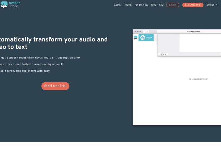 Premium Audio to Text AmberScript Converter