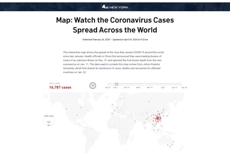 NBC New York Map/Dashboard