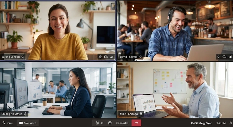 Best team communication tools for distributed teams shown across multiple devices