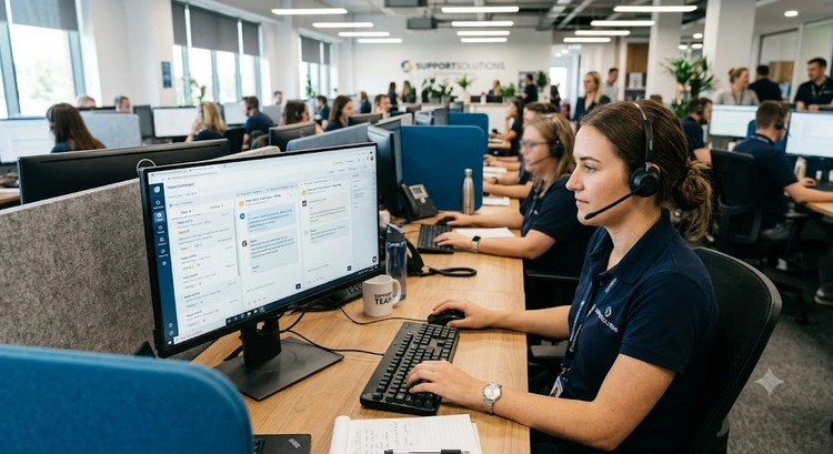 Freshdesk review dashboard showing unified ticket management interface for customer support teams