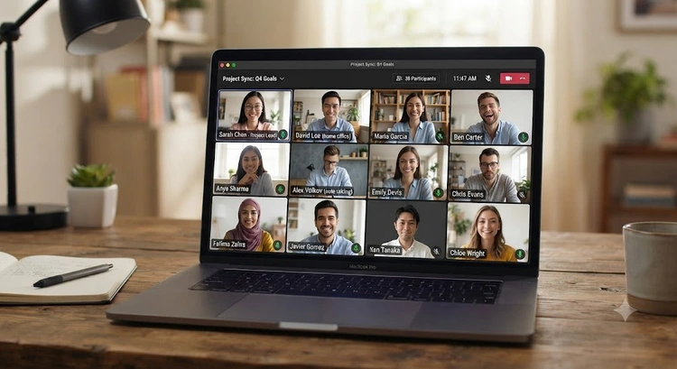 Zoom vs Google Meet interface comparison for business video conferencing teams